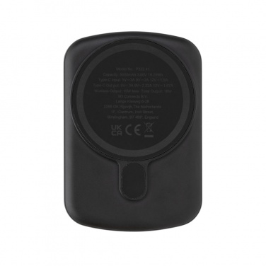 Logo trade advertising product photo of: MagBoost RCS recycled plastic 5000 mah magnetic powerbank