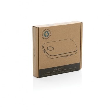 Logo trade business gift photo of: MagBoost RCS recycled plastic 5000 mah magnetic powerbank