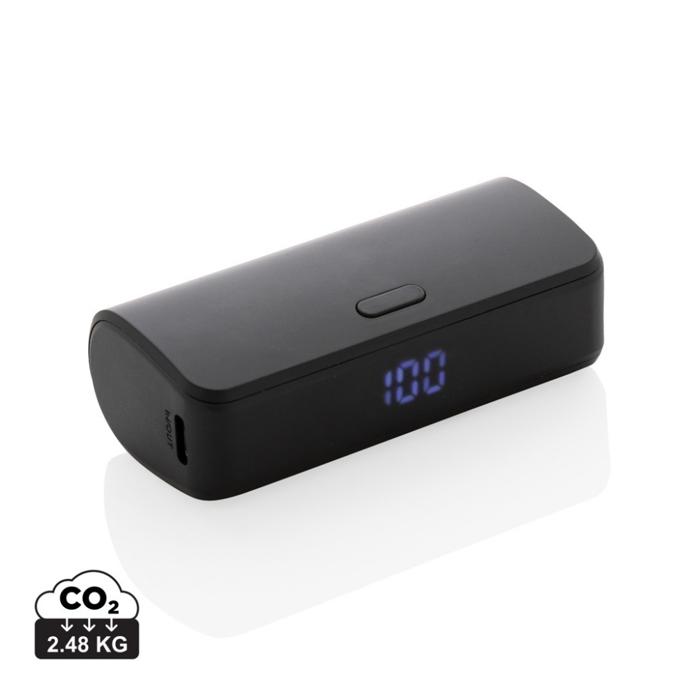 Logotrade promotional giveaway image of: FlashCharge RCS rplastic 5000 mah fast charge powerbank