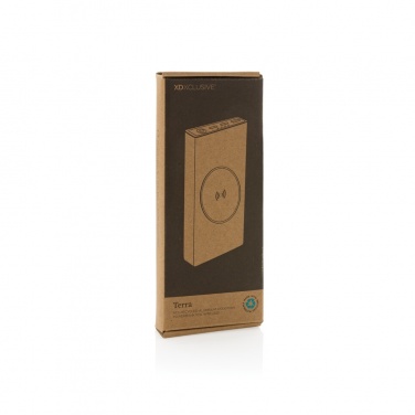 Logotrade promotional merchandise image of: Terra RCS recycled 18W aluminium 10000 powerbank 10W