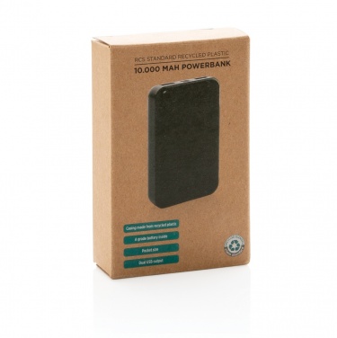 Logotrade promotional product picture of: RCS standard recycled plastic 10.000 mAh powerbank