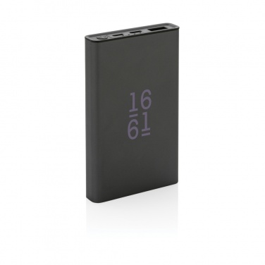 Logotrade promotional products photo of: Terra RCS recycled aluminium powerbank 5.000 mAh