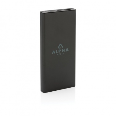 Logotrade promotional merchandise picture of: Terra RCS recycled 18W aluminium powerbank 10.000 mAh
