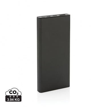 Logotrade promotional products photo of: Terra RCS recycled 18W aluminium powerbank 10.000 mAh
