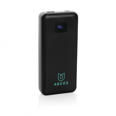 Logo trade promotional giveaways image of: Gridley RCS rplastic 20000 65W laptop powerbank