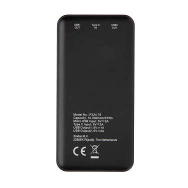 Logotrade advertising product image of: High Density 10.000 mAh Pocket Powerbank