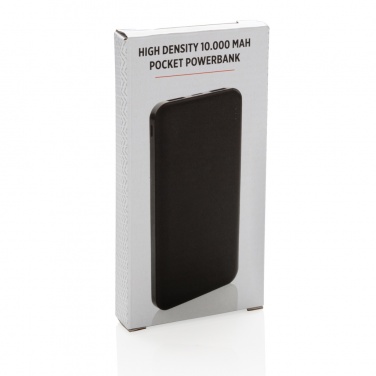 Logo trade promotional gifts image of: High Density 10.000 mAh Pocket Powerbank