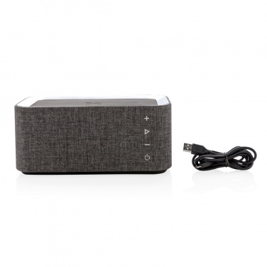 Logo trade promotional giveaways picture of: Vogue wireless charging speaker