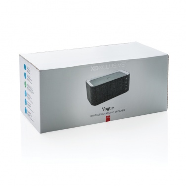 Logo trade advertising products picture of: Vogue wireless charging speaker