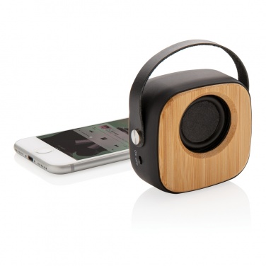 Logotrade business gifts photo of: Bamboo 3W Wireless Fashion Speaker