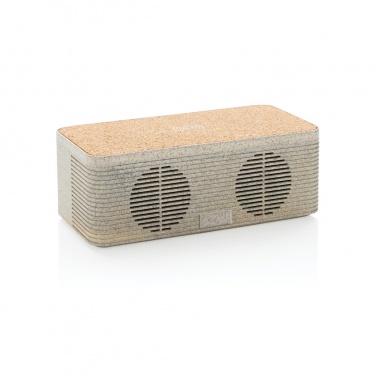 Logo trade promotional product photo of: Wheatstraw wireless charging speaker