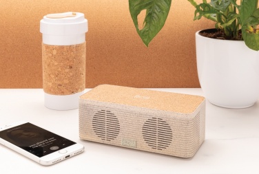 Logotrade promotional merchandise photo of: Wheatstraw wireless charging speaker