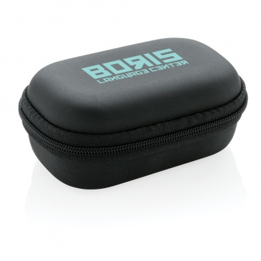Logo trade promotional gift photo of: TWS sport earbuds in charging case