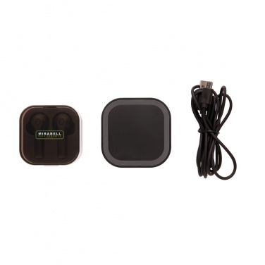 Logotrade advertising product image of: TWS earbuds in wireless charging case