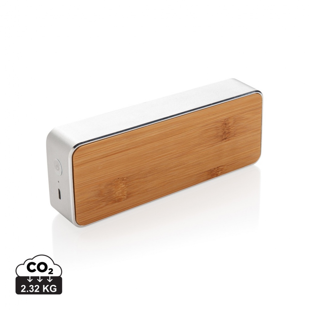 Logo trade promotional gift photo of: Nevada Bamboo 3W wireless speaker