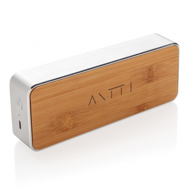 Logotrade corporate gift image of: Nevada Bamboo 3W wireless speaker