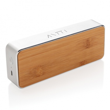 Logo trade promotional products image of: Nevada Bamboo 3W wireless speaker