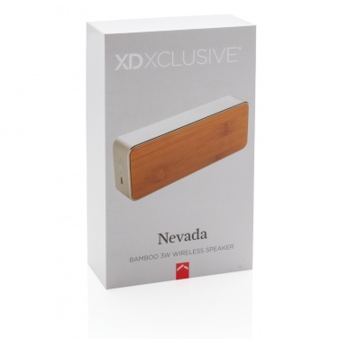 Logotrade corporate gifts photo of: Nevada Bamboo 3W wireless speaker