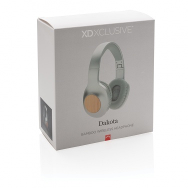 Logotrade promotional gift picture of: Dakota Bamboo wireless headphone