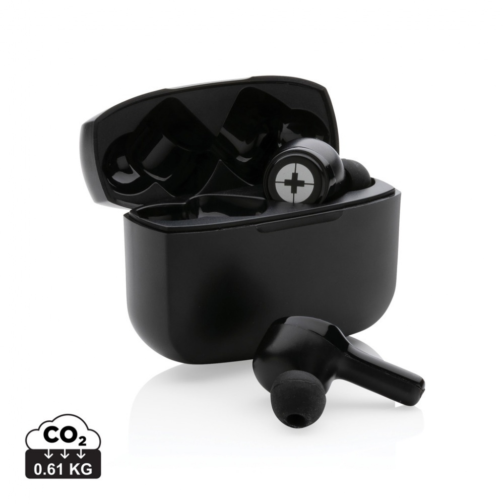 Logo trade promotional gifts image of: Swiss Peak ANC TWS earbuds