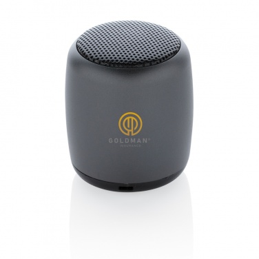 Logo trade promotional giveaways picture of: Mini aluminium wireless speaker