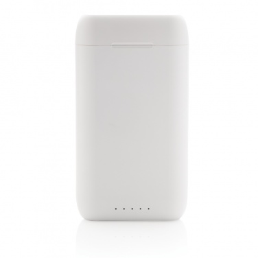 Logotrade promotional gift image of: Liberty TWS earbuds with 5.000 mAh powerbank