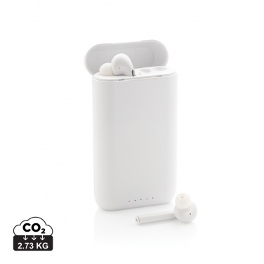 Logotrade promotional giveaway picture of: Liberty TWS earbuds with 5.000 mAh powerbank