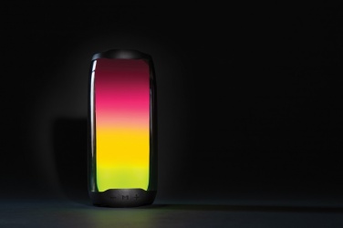 Logo trade promotional merchandise photo of: RCS recycled plastic Lightboom 10W speaker