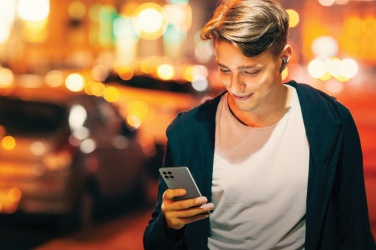 Logotrade promotional item image of: Motorola IPX5 TWS MOTO buds 85