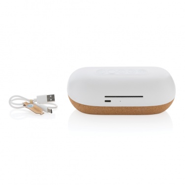 Logotrade promotional giveaway image of: Oregon RCS recycled plastic and cork 10W speaker