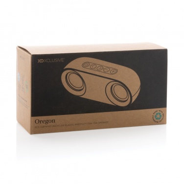 Logotrade corporate gift picture of: Oregon RCS recycled plastic and cork 10W speaker