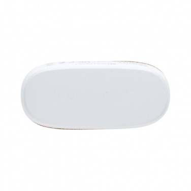 Logotrade promotional giveaway image of: Oregon RCS recycled plastic and cork TWS earbuds