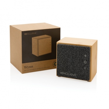 Logo trade promotional products image of: Wynn 5W bamboo wireless speaker