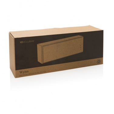 Logotrade corporate gift image of: Wynn 10W bamboo wireless speaker