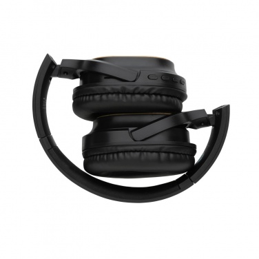 Logo trade promotional items image of: RCS and bamboo Elite Foldable wireless headphone