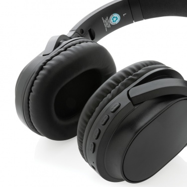 Logo trade promotional gift photo of: RCS recycled plastic Elite Foldable wireless headphone