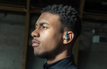 Logo trade advertising products image of: Urban Vitamin Pacifica RCS rplastic earbuds