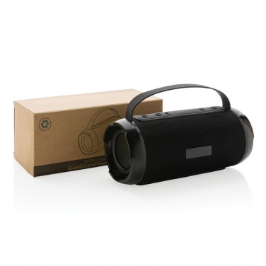 Logotrade promotional item image of: RCS recycled plastic Soundboom waterproof 6W speaker