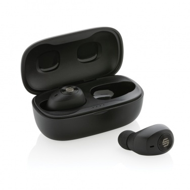 Logo trade corporate gifts image of: Urban Vitamin Palm Springs RCS rplastic ENC earbuds