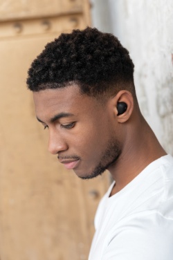 Logotrade corporate gift image of: Urban Vitamin Palm Springs RCS rplastic ENC earbuds