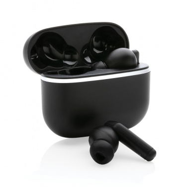 Logo trade promotional gift photo of: RCS recycled plastic Swiss Peak TWS earbuds 2.0