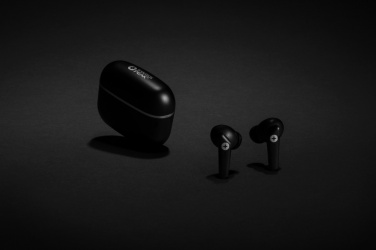Logotrade advertising products photo of: RCS recycled plastic Swiss Peak TWS earbuds 2.0