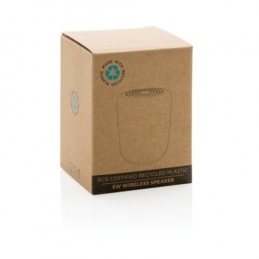 Logotrade corporate gift image of: RCS certified recycled plastic 5W Wireless speaker