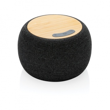 Logo trade business gift photo of: RCS Rplastic/PET and bamboo 5W speaker
