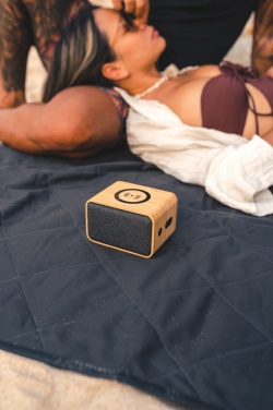 Logotrade promotional product image of: RCS Rplastic 3W speaker with bamboo 5W wireless