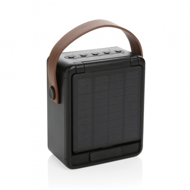 Logo trade corporate gifts picture of: Skywave RCS recycled plastic solar speaker 12W