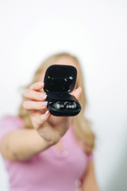 Logotrade business gift image of: Lakewood RCS recycled and repairable wireless earbuds