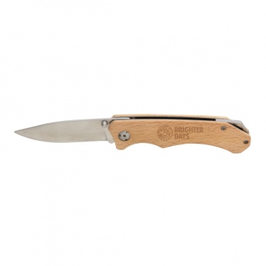 Logo trade promotional gift photo of: Wooden outdoor knife