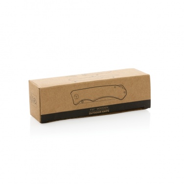 Logo trade promotional giveaway photo of: Wooden outdoor knife