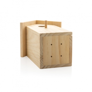 Logo trade advertising products image of: Wooden birdhouse